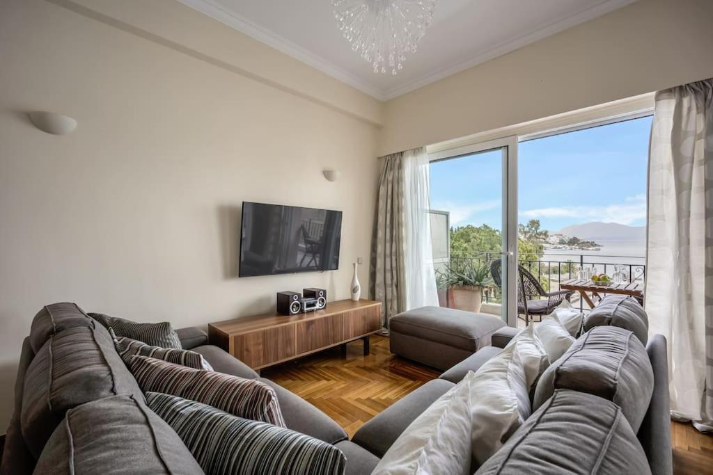 Bright Central Apartment With Splendid Sea View! Chalkís Buitenkant foto